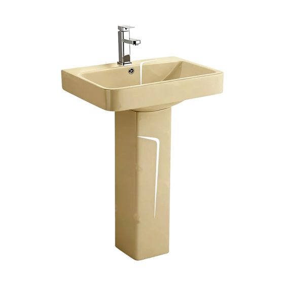 LT-354P-CG-YWL gold pedestal-basins