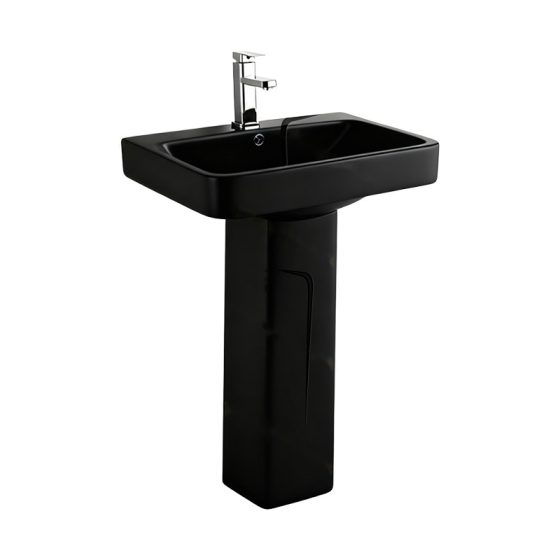 LT-354P-M-BL black pedestal-basins