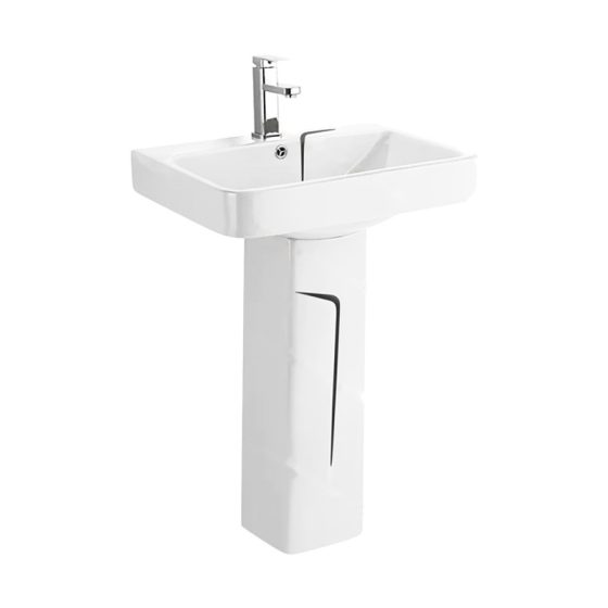 LT-354P-WBL white pedestal-basins