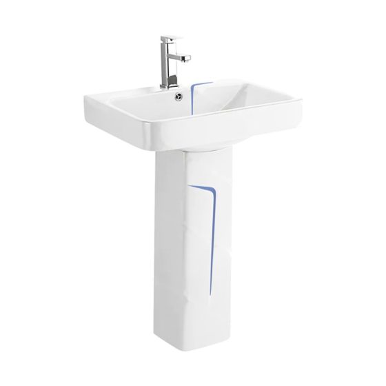 LT-354P-WBU white pedestal-basins