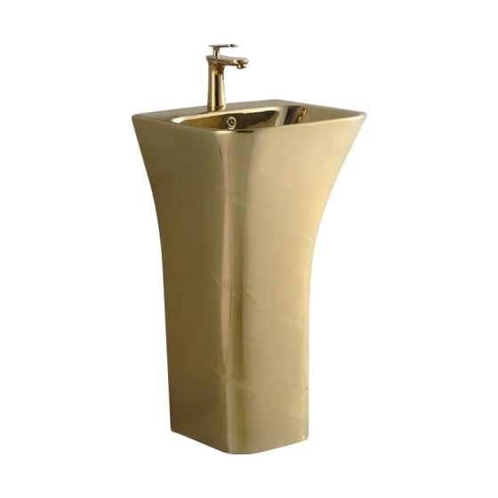 LT-361-GI-PG gold pedestal-basins
