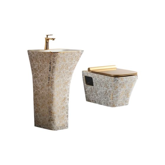 LT-361-GID-CT1----LT-441WA-GID-G2 patterned pedestal-basins