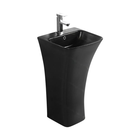 LT-361-M-BL black pedestal-basins
