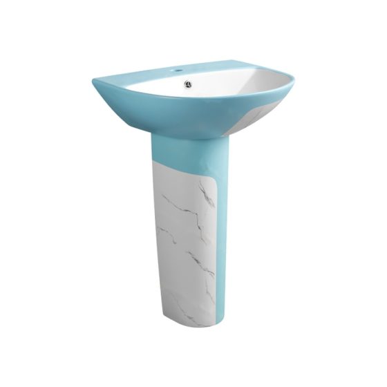 LT-362P-DP-WBU colored pedestal-basins