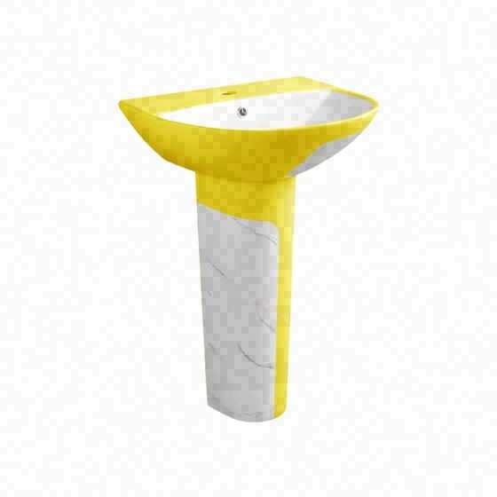 LT-362P-DP-WY gold pedestal-basins