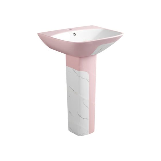 LT-363P-DP-WLP white pedestal-basins