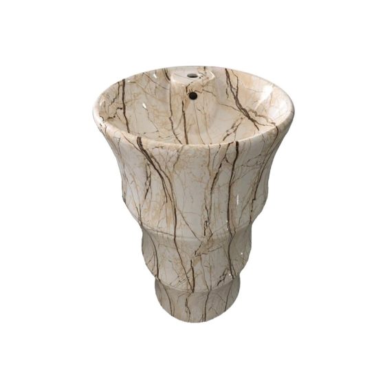 LT-366-DP-CT138 patterned pedestal-basins