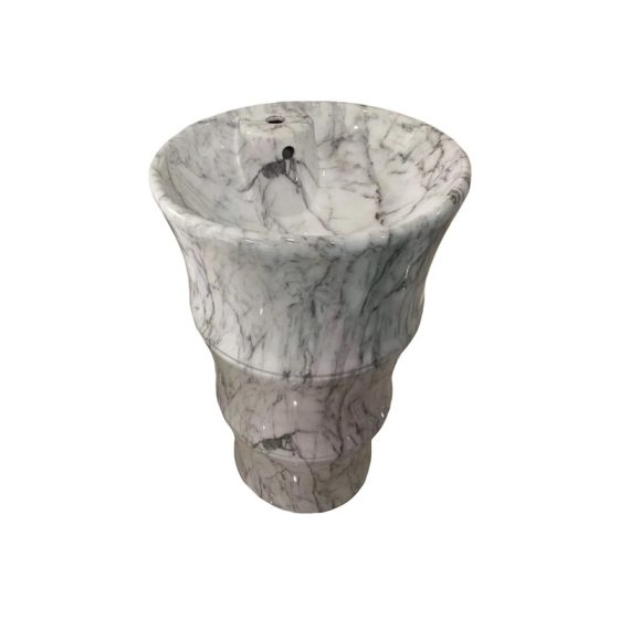 LT-366-DP-CT47 patterned pedestal-basins