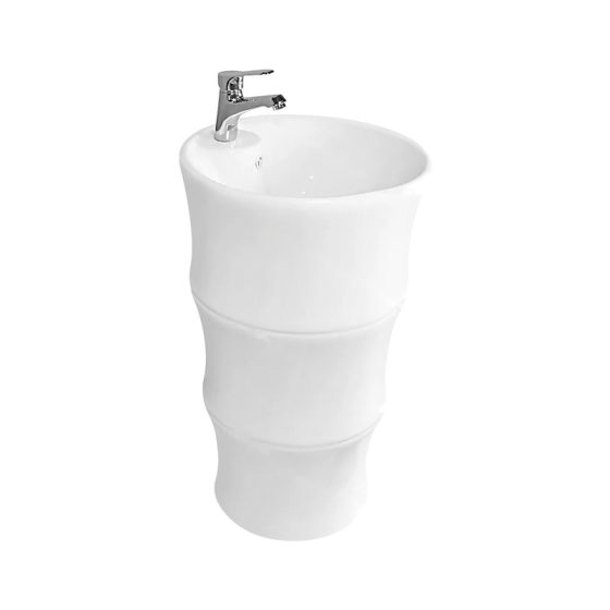 LT-366 white pedestal-basins