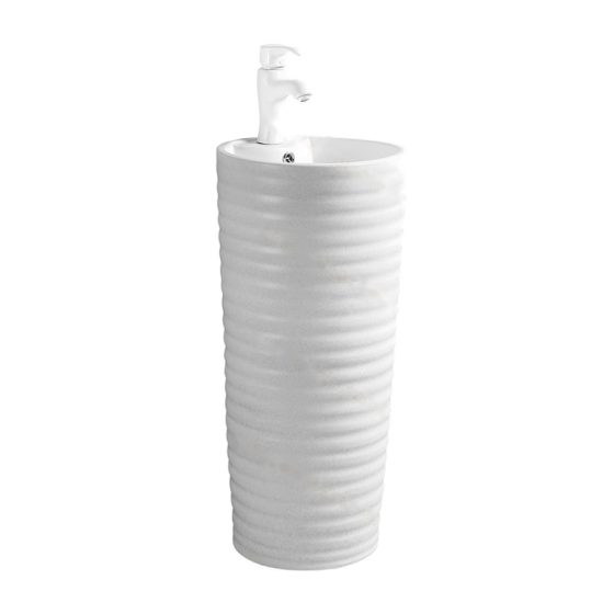 LT-367-FG-PW white pedestal-basins