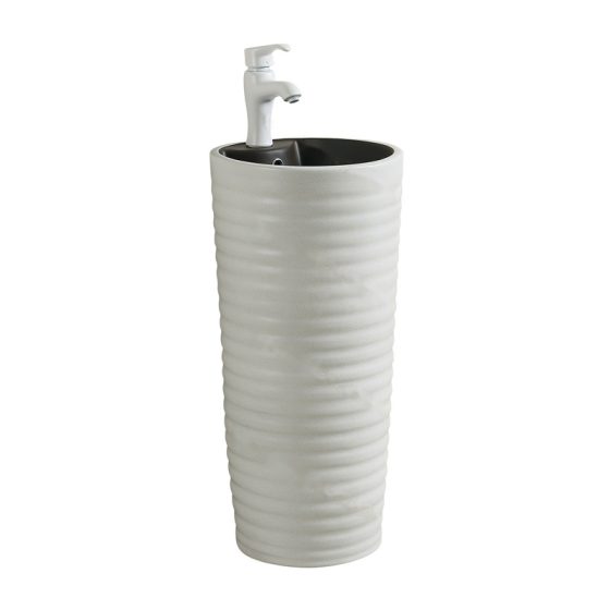 LT-367-FG-UWNBL grey pedestal-basins
