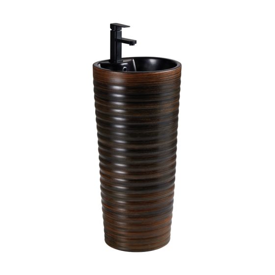 LT-367-RS-CT-37 black pedestal-basins