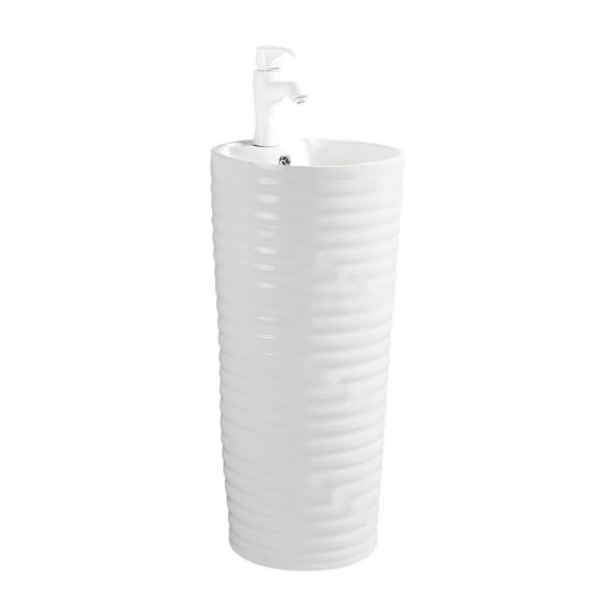 LT-367 white pedestal-basins