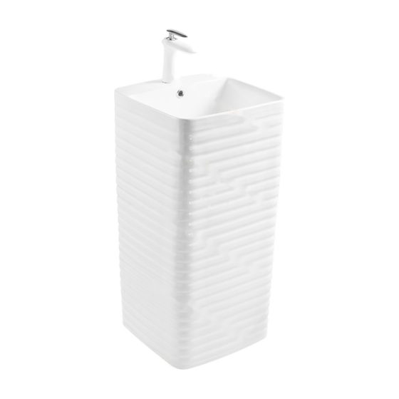 LT-368 white pedestal-basins