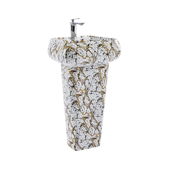 LT-368P-DP-CT4 patterned pedestal-basins