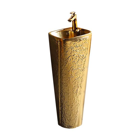LT-369-GI-PG1 gold pedestal-basins