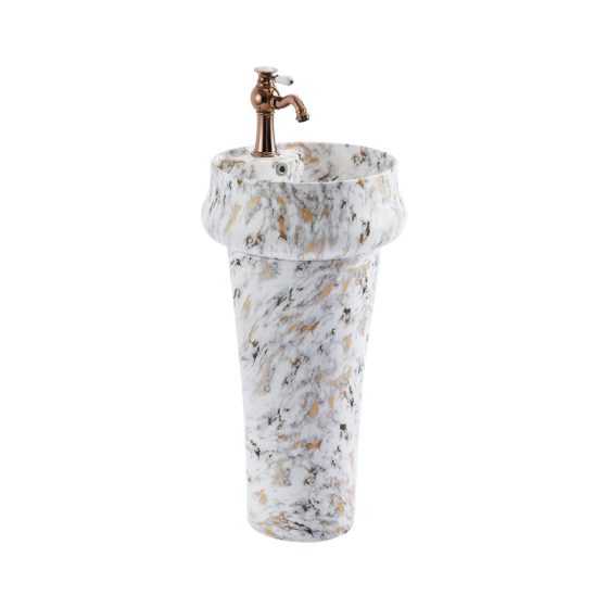 LT-369P-DP-CT3 patterned pedestal-basins