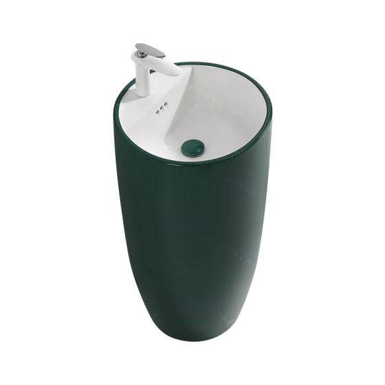 LT-374-M-BGW colored pedestal-basins