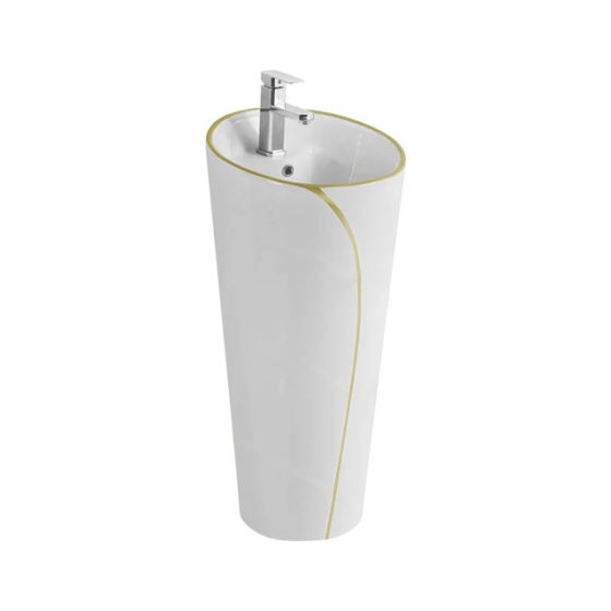 LT-376-GI-WGLL white pedestal-basins