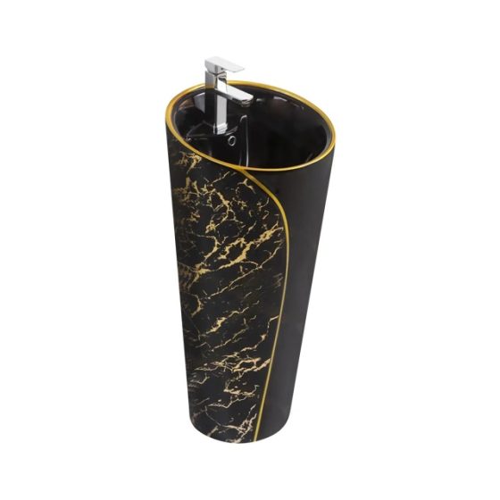 LT-376-GID-BLG black pedestal-basins