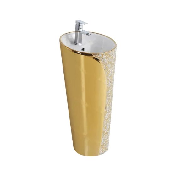 LT-376-GID-GW1 gold pedestal-basins