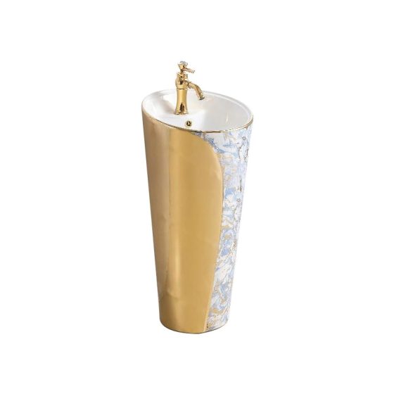 LT-376-GID-GW2 gold pedestal-basins