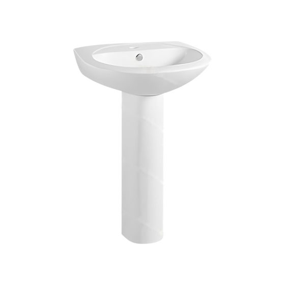 LT-376PA white pedestal-basins