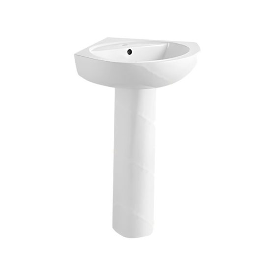 LT-377P white pedestal-basins