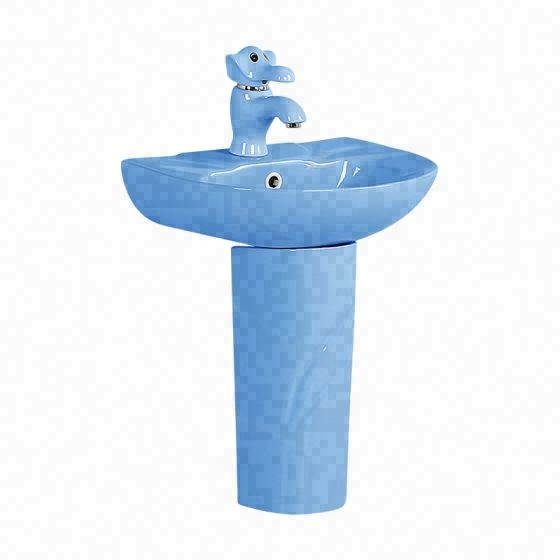 LT-380P-CG-BU patterned pedestal-basins