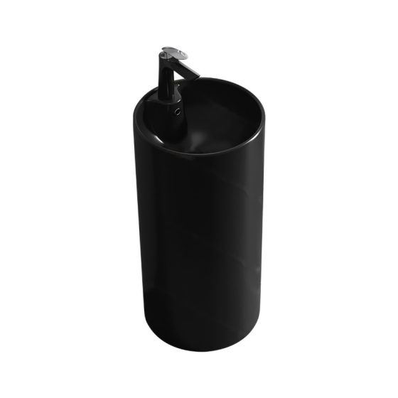 LT-381-M-BL black pedestal-basins