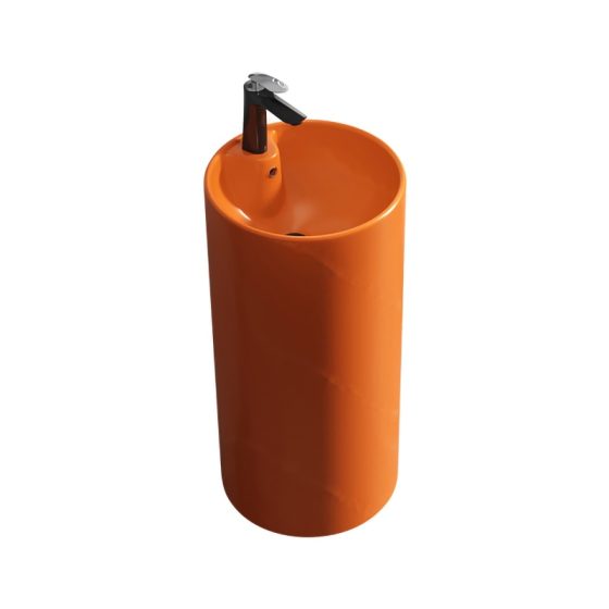 LT-381-M-O colored pedestal-basins