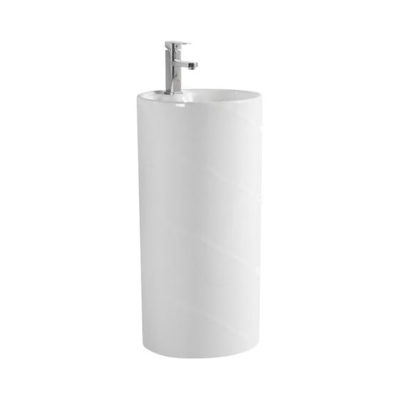 LT-381 white pedestal-basins