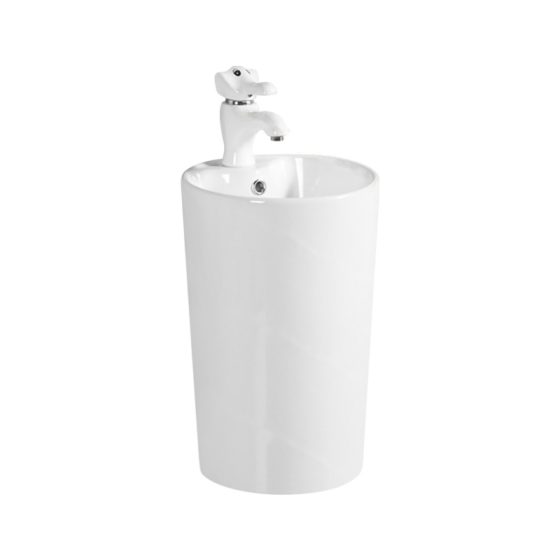 LT-387-2 white pedestal-basins