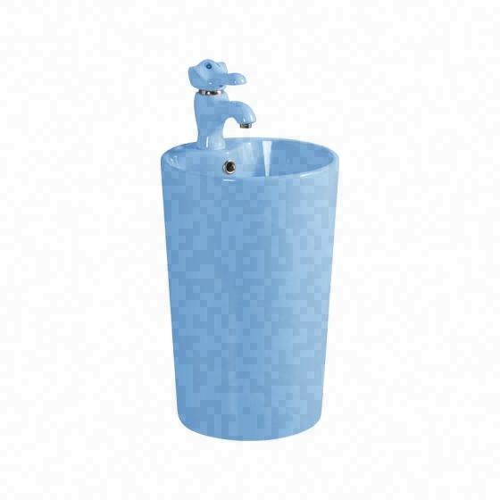LT-387-CG-BU colored pedestal-basins