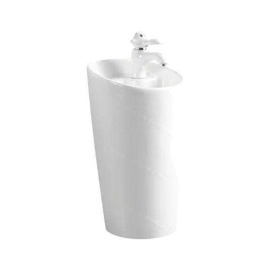 LT-388-2 white pedestal-basins