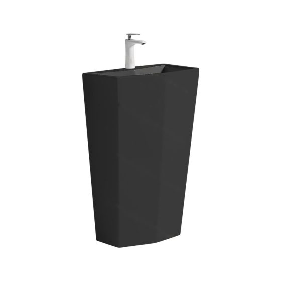 LT-389-M-BL black pedestal-basins