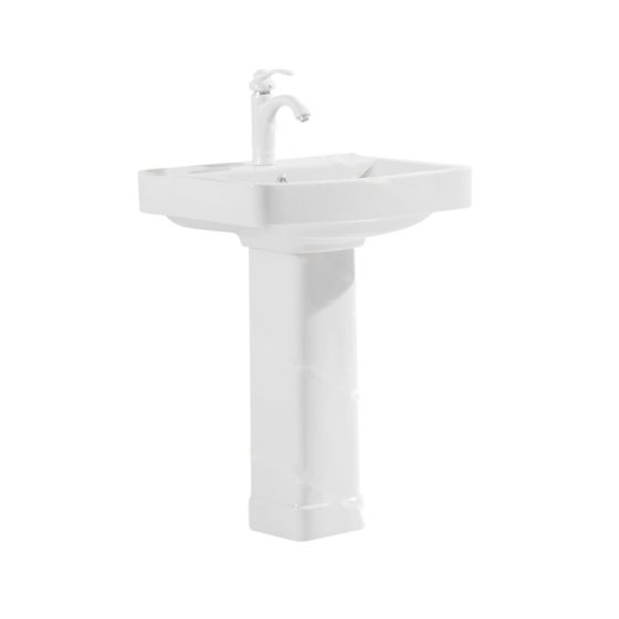 LT-389P-2 white pedestal-basins