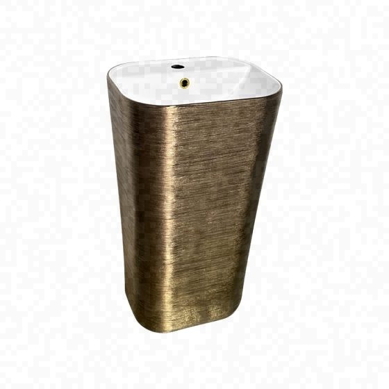 LT-391-BS-CGW gold wall-hung-basins