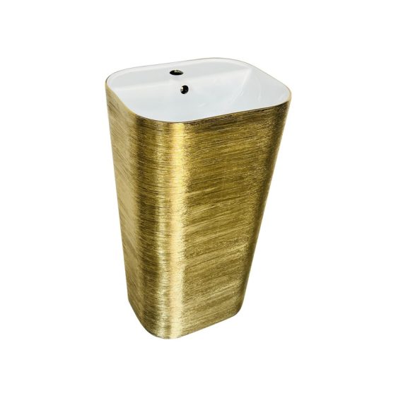 LT-391-BS-GDW gold wall-hung-basins