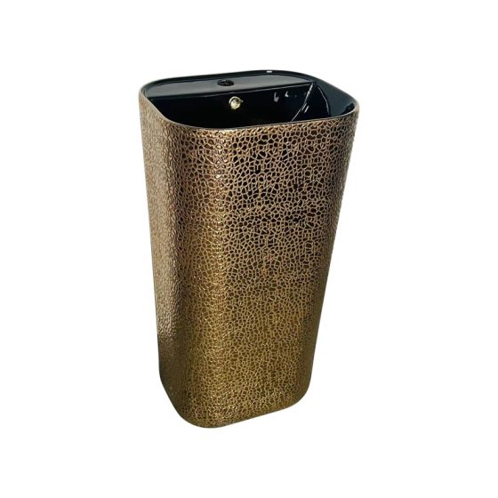 LT-391-HE-BLCG2 gold wall-hung-basins