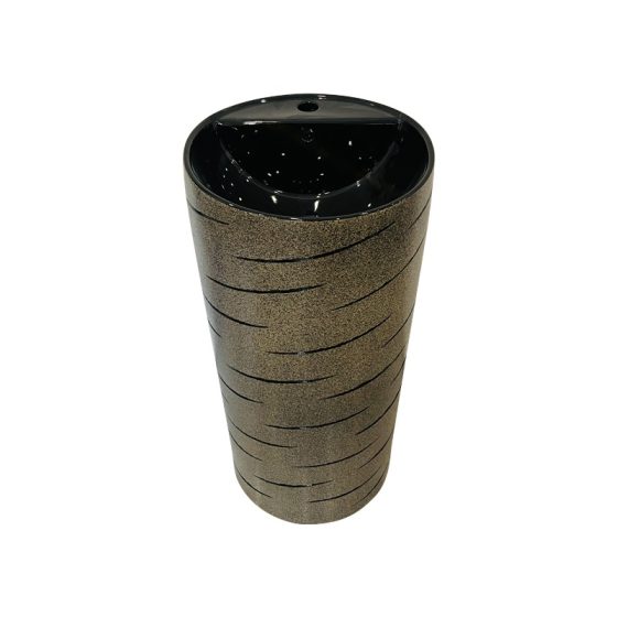 LT-393-SE-BRBL4 black pedestal-basins