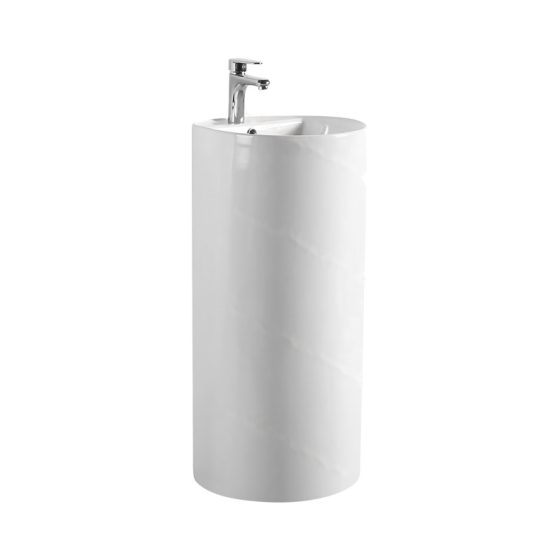 LT-393 white pedestal-basins