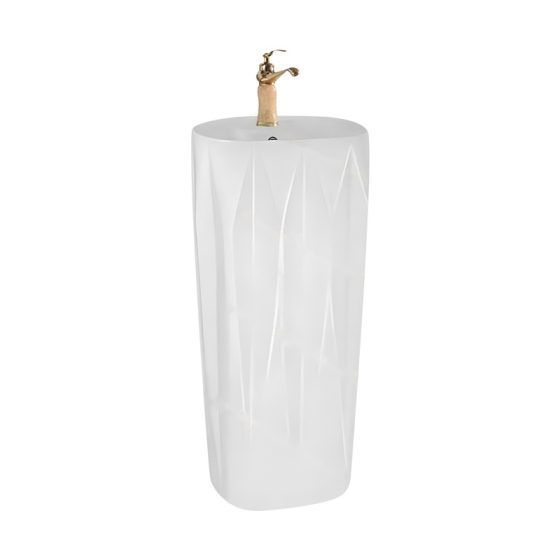 LT-398 white pedestal-basins