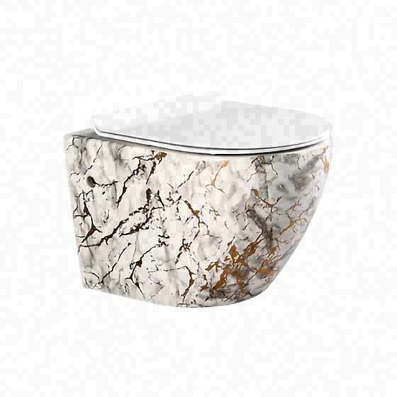 LT-401WA-DP-CT8 patterned wall-hung-toilets