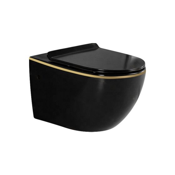 LT-401WA-M-BLGL black wall-hung-toilets