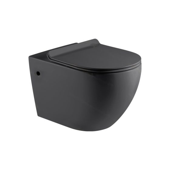 LT-401WA-M-DG black wall-hung-toilets