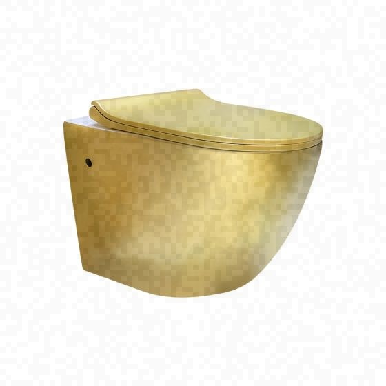 LT-401WA-M-PGW gold wall-hung-toilets