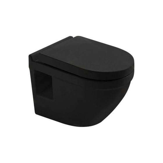 LT-419W-M-BL black wall-hung-toilets