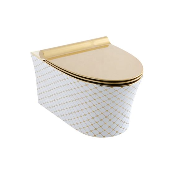 LT-422W-GID-G1 gold wall-hung-toilets