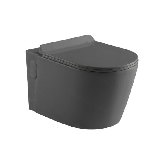 LT-442W-M-DG black wall-hung-toilets